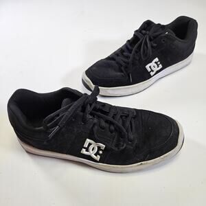 DC Shoes Men’s Size 12 Black White Skate Sneakers Low Top Casual ADYS100